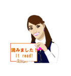 OL 亜紀の一日日記（個別スタンプ：8）