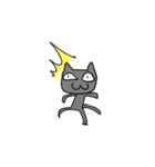 自由な黒猫（個別スタンプ：4）