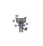 自由な黒猫（個別スタンプ：6）