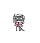 自由な黒猫（個別スタンプ：22）