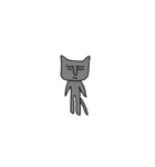 自由な黒猫（個別スタンプ：36）