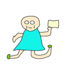 こんな絵心でも、ふざけて描いた訳じゃない（個別スタンプ：18）