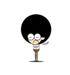 アフロヘアーのモーガン（個別スタンプ：16）
