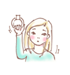 ちょっと変な「フツー女子」（個別スタンプ：3）