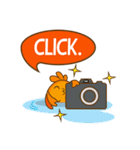 金魚鉢の金魚キン（個別スタンプ：17）