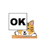 ひょうきんなトラ猫（個別スタンプ：22）
