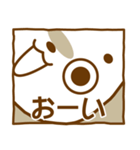 隣の白ねこ猫助さん（個別スタンプ：16）