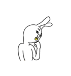 ヒトうさぎ（個別スタンプ：16）