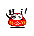 英語と漢字でリアクションダルマ（個別スタンプ：28）