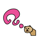 おしゃべり熊のポポ（個別スタンプ：1）