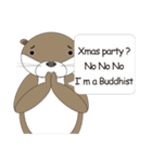 ウソつきかわうそ 英語版（個別スタンプ：34）