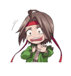 Everyday,not human boy and a human girl（個別スタンプ：14）