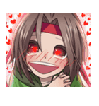 Everyday,not human boy and a human girl（個別スタンプ：28）