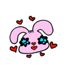 フクロウとうさぎ（個別スタンプ：16）