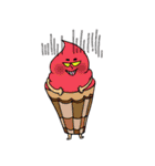 アイスクリーム！おにぎり！海の仲間！（個別スタンプ：10）