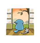 あおいとりの日常（個別スタンプ：37）