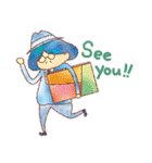 おじさんと絵の具太郎（個別スタンプ：2）