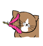 鴻池剛と猫のぽんた（個別スタンプ：4）