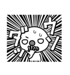漫画っぽい赤鼻で片眉毛なやつ（個別スタンプ：19）
