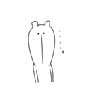 鼻の下が伸びたくま（個別スタンプ：30）