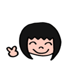 女の子時々動物（個別スタンプ：2）