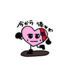 ピンクハーちゃん（個別スタンプ：4）