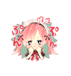 ピンクの髪のメイドさん（個別スタンプ：26）
