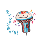 ペンで描いた仲間たち7。秋冬バージョン（個別スタンプ：5）