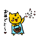 ねこときどききつね 結婚式（個別スタンプ：11）