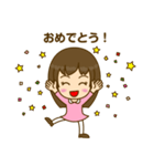 かわいい女の子のスタンプ -会話編-（個別スタンプ：16）