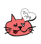 ぴんくねこ（個別スタンプ：10）