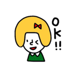 女の子とうさぎの日常（個別スタンプ：1）