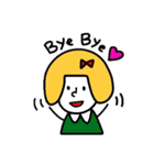 女の子とうさぎの日常（個別スタンプ：4）
