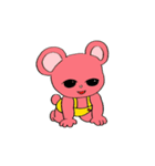 ピンくまちゃん（個別スタンプ：4）