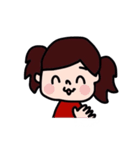 cute girl sticker.（個別スタンプ：5）