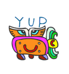 マヤ文字で英語スタンプ（個別スタンプ：3）