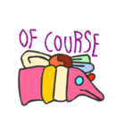 マヤ文字で英語スタンプ（個別スタンプ：5）