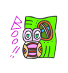 マヤ文字で英語スタンプ（個別スタンプ：8）