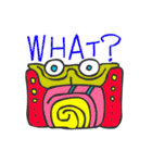 マヤ文字で英語スタンプ（個別スタンプ：12）