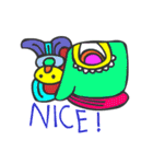 マヤ文字で英語スタンプ（個別スタンプ：21）