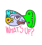 マヤ文字で英語スタンプ（個別スタンプ：28）