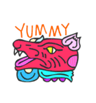 マヤ文字で英語スタンプ（個別スタンプ：32）