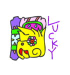 マヤ文字で英語スタンプ（個別スタンプ：37）