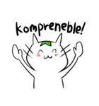 【人工】エスペラント猫ちゃん【言語】（個別スタンプ：24）
