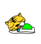 おでこの模様が平仮名の「も」になったトラ（個別スタンプ：31）