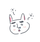 まゆ毛うさぎ（個別スタンプ：32）