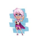 Superhero Girl（個別スタンプ：7）