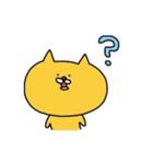 黄色いねこまる。（個別スタンプ：9）