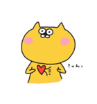 黄色いねこまる。（個別スタンプ：39）