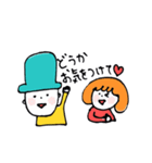 Spoonの男の子と女の子とネコ（個別スタンプ：7）